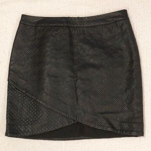 Mossimo Supply Co. | Black Faux Leather Mini Skirt